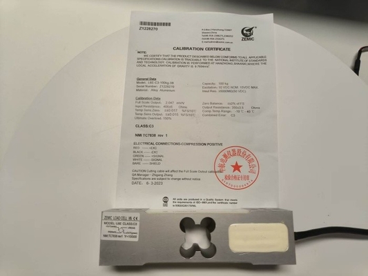 Zemic L6E 100kg Sensor Load Cell Untuk 35x45cm