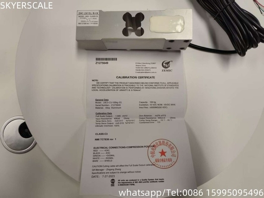 Zemic L6E3 100kg sensor load cell untuk skala industri