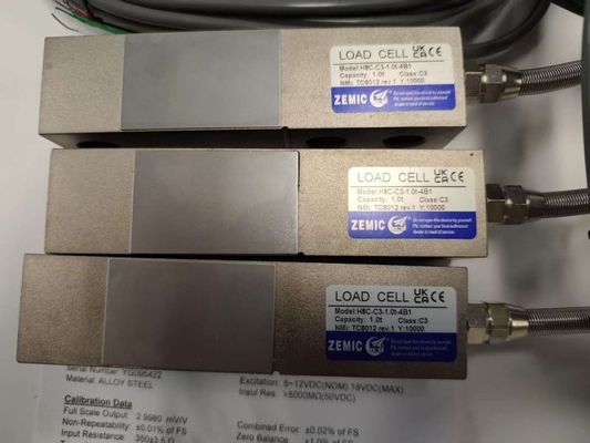ZEMIC H8C 1 Ton C3 Kelas Shear Beam Load Cell Transducer OIML NETP Sensor Untuk Menimbang Skala