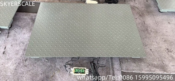 Baja Ringan 0.8mx1.2m Platform 3Ton Berat Berat Skala Lantai Industri Skala