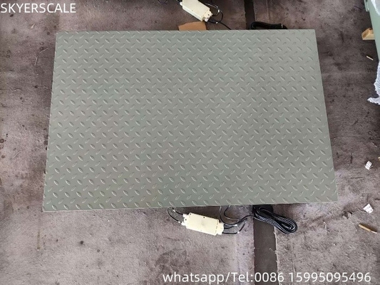 Baja Ringan 0.8mx1.2m Platform 3Ton Berat Berat Skala Lantai Industri Skala