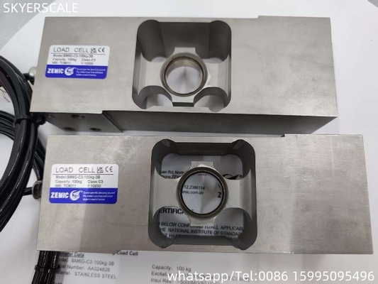 Zemic BM6G-C3-100kg-3B sensor sel beban OIML tahan air IP68