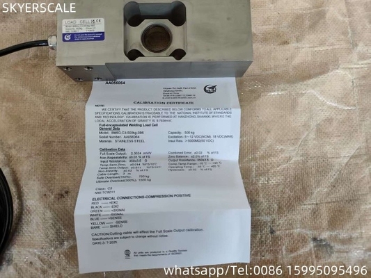 BM6G 500kg Load Cell ZEMIC Single Point Sensor OIML Disetujui untuk Skala Elektronik