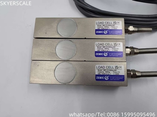 ZEMIC H8C 500kg Skala lantai Kelas C3 OIML Sel beban balok gunting yang disetujui