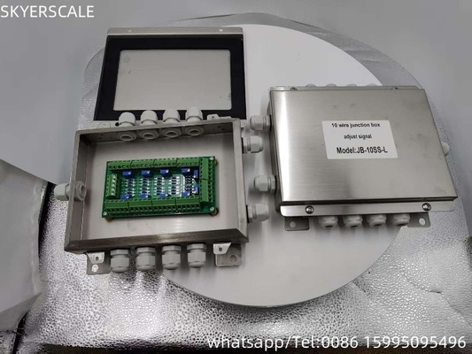 Waterproof Grade IP67 Stainless Steel Junction Box 10 Wire Untuk Weighbridge