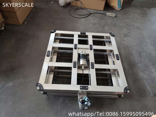 304 stainless steel 500x500mm 500kg digital bangku skala rangka dengan platform