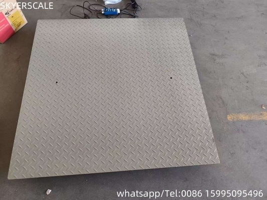 0.9x1.5m 2t Platform Skala Baja Karbon Elektronik Timbang Skala Lantai Digital Industri