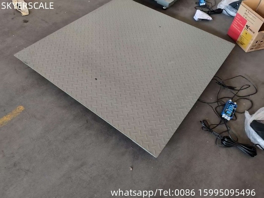0.9x1.5m 2t Platform Skala Baja Karbon Elektronik Timbang Skala Lantai Digital Industri