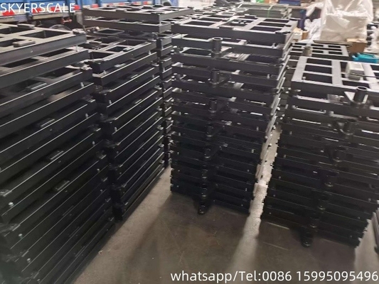 Baja Ringan 450x450mm 500kg Skala Bangku Berat Dengan Zemic L6G 600kg Load Cell