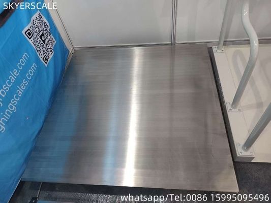 Heavy Duty Electronic 304 Full Stainless Steel Platform Lantai Skala 1.2x1.2m 3 Ton