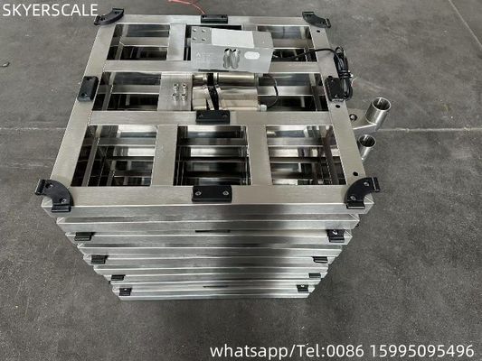600x600mm 500kg 304 Skala platform penimbang stainless steel penuh