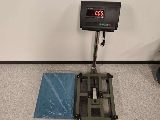 300 x 400mm Skala Platform Bangku Elektronik Perlindungan Overload Baja Karbon 100kg kapasitas