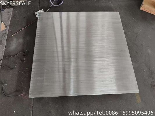 304 Baja tahan karat Elektronik Platform Menimbang Skala 1mx1m 3 Ton Lantai Skala