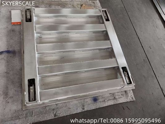 304 Baja tahan karat Elektronik Platform Menimbang Skala 1mx1m 3 Ton Lantai Skala