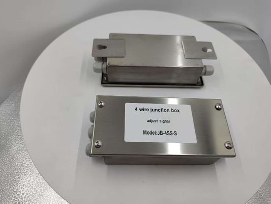 4 Saluran IP67 Waterproof Electrical Converter 4 Line Stainless Steel Load Cell Junction Box Untuk Skala