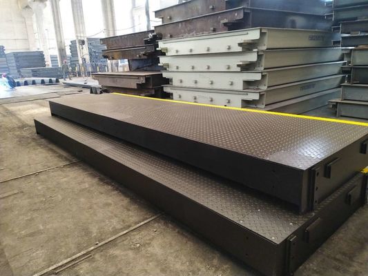 Timbangan Digital Q235 Steel 3 × 24m 200 Ton Truk Timbangan