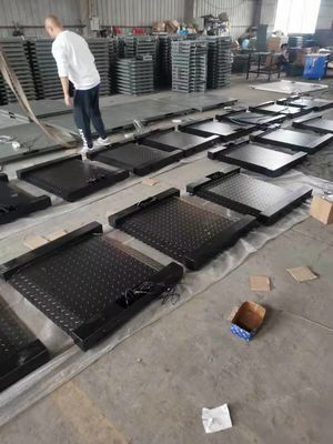 Meja Tunggal 1.2x1.2m-3t Timbangan Digital Tanpa Lubang Timbangan Lantai Platform Elektronik