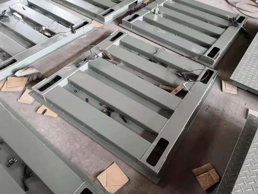 CE mudah memasang pelat pemeriksa baja karbon A12 Warehouse Electronic Floor Scale