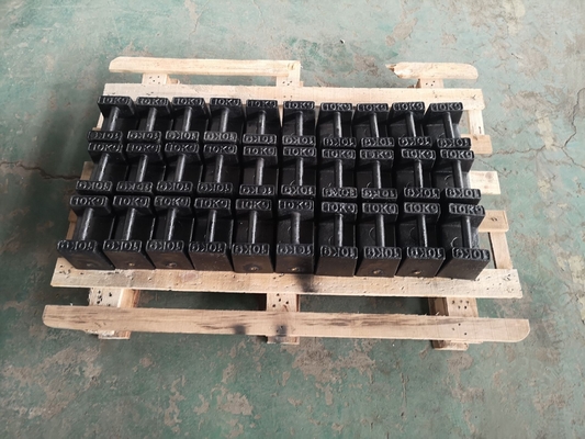 OIML Standard Stackable 20kg Cast Iron Weights Untuk Berat Blok Derek